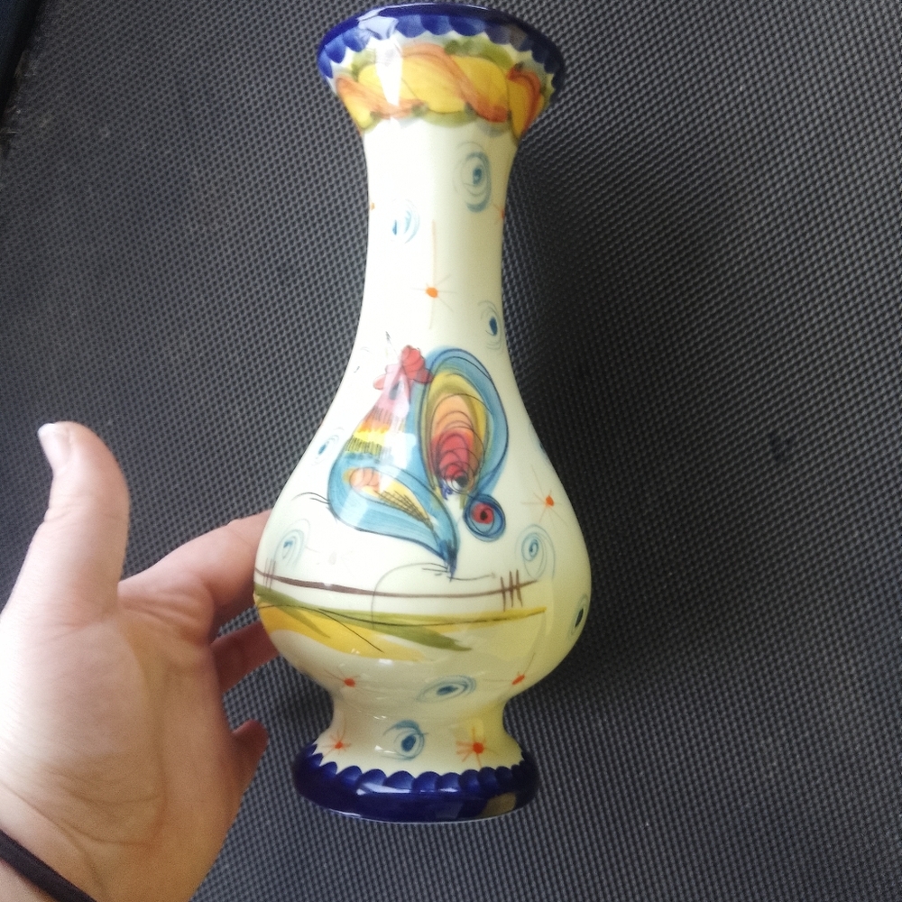 Made In Portugal Hand Painted Vase
